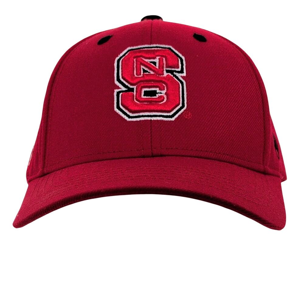NC State Wolfpack Hat Baseball Cap Red Adjustable Strapback Top of the World